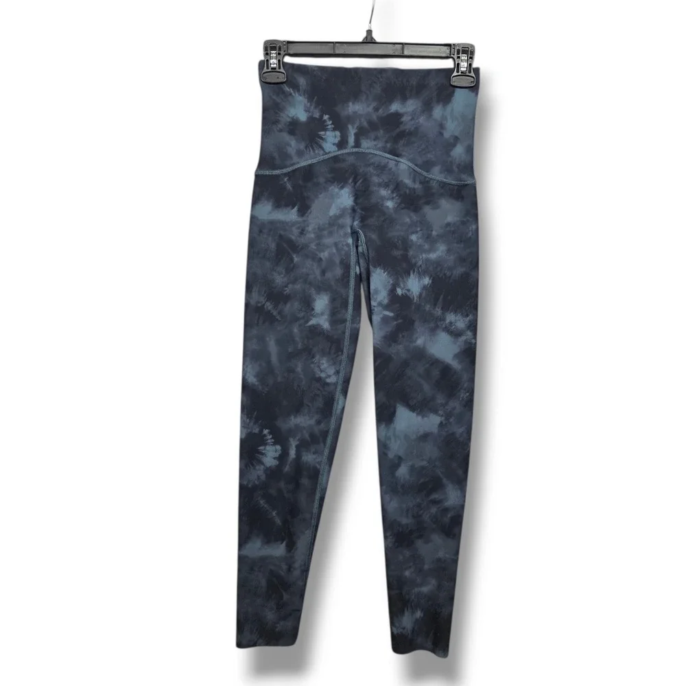 Spanx Spanx Booty‎ Boost Active Tie Dye 7/8 Leggings Womens Small SNAG Blue